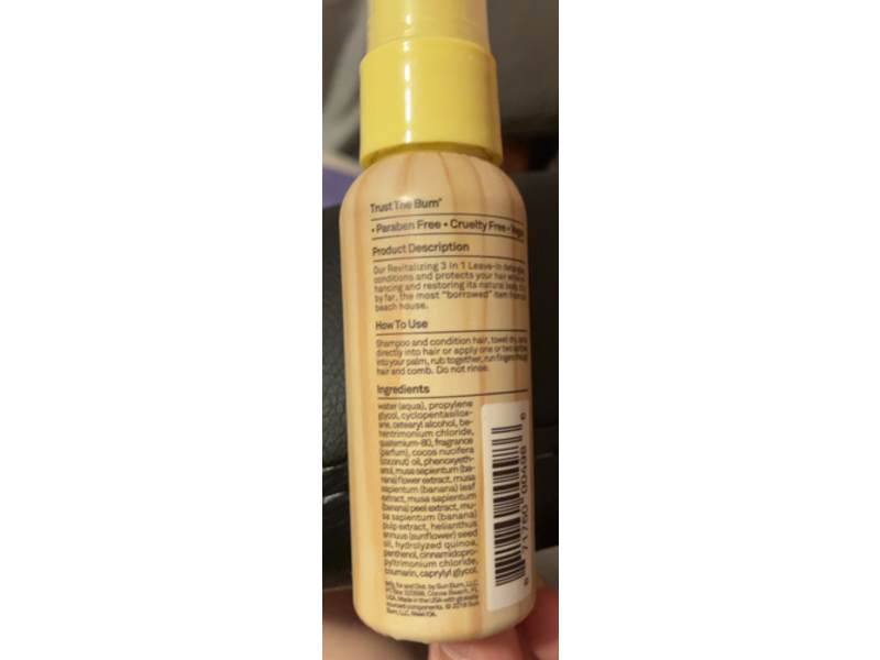 Sun Bum Revitalizing 3 In 1 Leave In, 1.5 fl oz/44mL