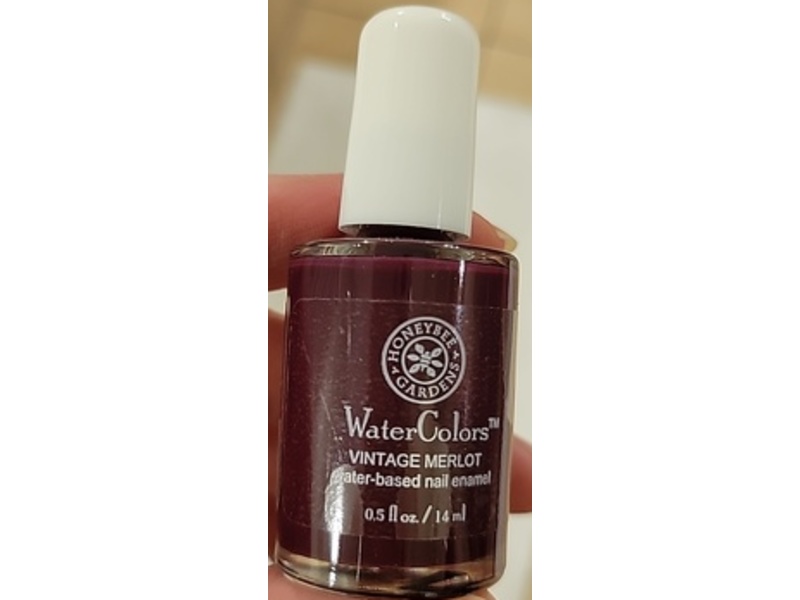 Honeybee Gardens WaterColors Nail Enamel, Vintage Merlot, 0.5 fl oz/14 mL