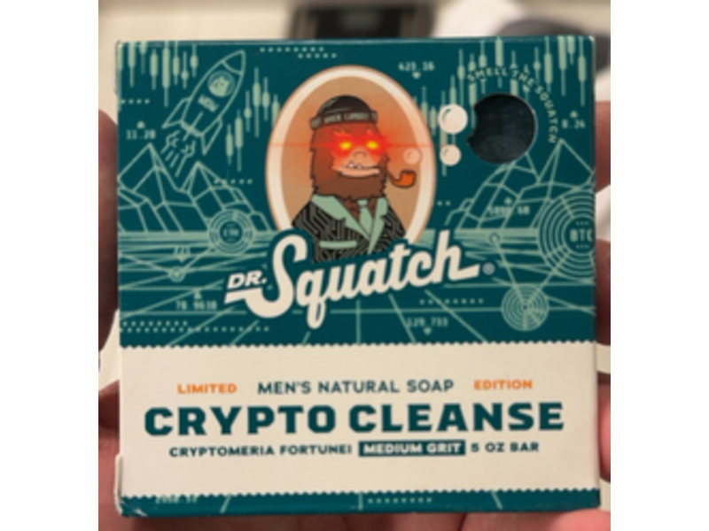 Dr.Squatch Soap Bar, Crypto Cleanse, 5 oz
