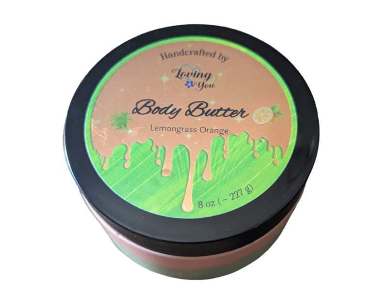 The Sauce Boss Loving You Body Butter, Lemon Grass, 8 oz/227 g