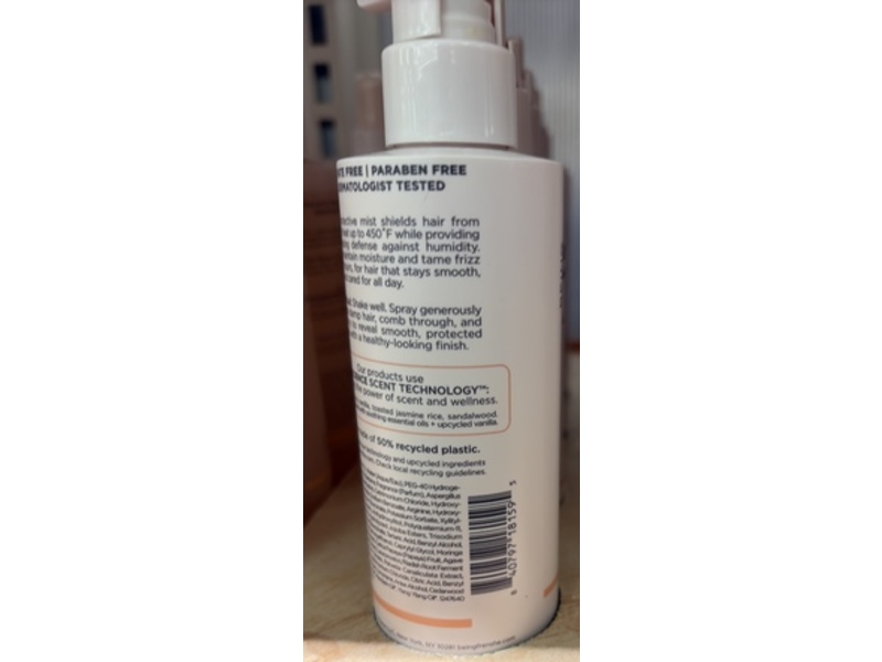 Being Frenshe Hair Wellness Heat & Humidity Protectant, Agave + Moringa Extract, 6 fl oz/177 mL