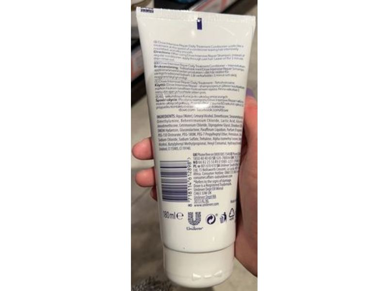 Dove Intensive Repair Treatment Conditioner, 180 mL