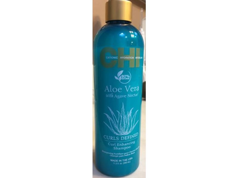 Chi Curls Defined Enhancing Shampoo, Aloe Vera & Agave Nectar, 11.5 fl oz/340 mL