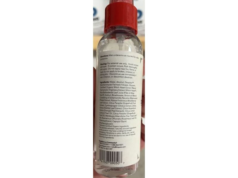 Thayers Deodrant, Witch Hazel & Aloe Vera, Unscented, 4 fl oz/118 mL