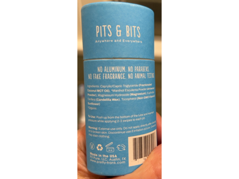 Primal Pit Paste Natural Deodorant, Unscented , 2.7 oz/ 77 g