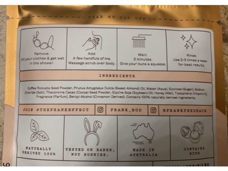 Frank Body Cinna - Buns Scrub, 0.71 oz/20 g