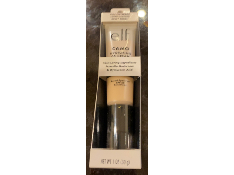 e.l.f. Camo Hydrating CC Cream, SPF 30 Fair 120N, 1 oz/30 g