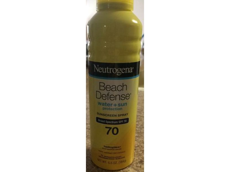 Neutrogena Beach Defense Sunscreen Spray, SPF 70, 6.5 oz/184 g