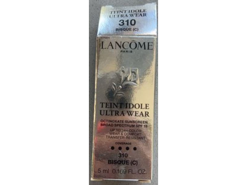 Lancome Teint Idole Ultra Wear Foundation, SPF 15, 310 Bisque, 0.169 fl oz/5 mL
