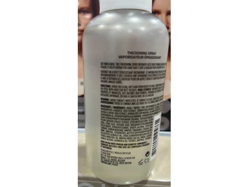 OUAI Hair Thickening Spray, 6 fl oz/177 mL