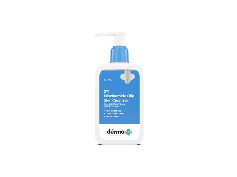 The Derma Co Oily-Skin Cleanser, 2% Niacinamide, 125 mL