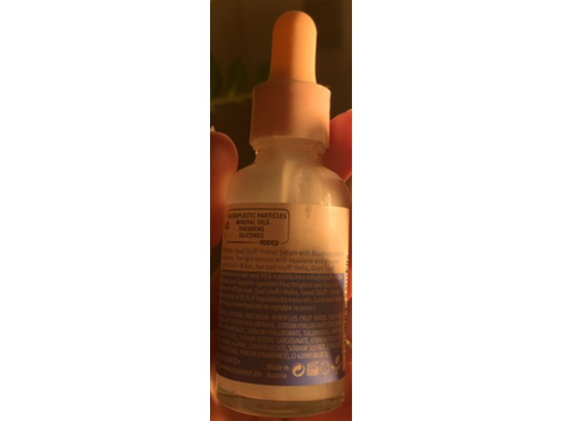 Essence Hello, Good Stuff! Primer Serum Hydrating & Plump, Blueberry & Squalane, 1.01 fl oz/30 mL