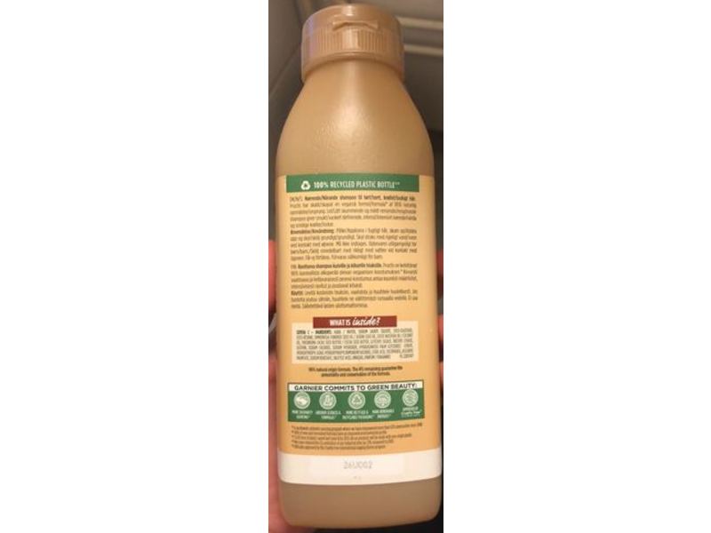 Garnier Fructis Curls Restoring Shampoo, Cocoa Butter Hair Food, Dry Curly Hair, 350 mL