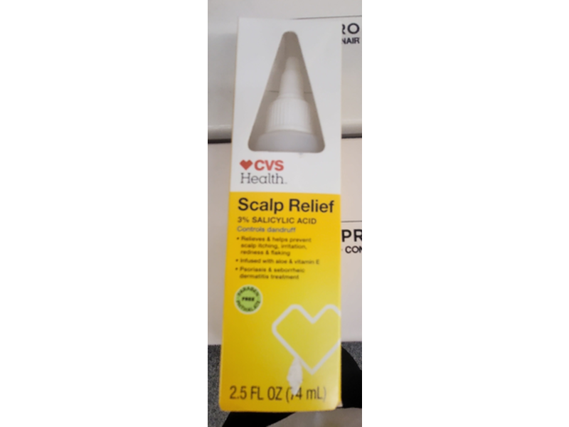 CVS Health Scalp Relief, 3% Salicylic Acid, 2.5 fl oz/74 mL