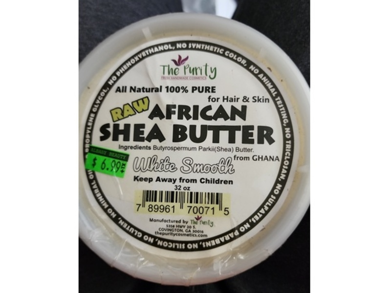 The Purity Hair & Skin Raw African Shea Butter, White Smooth, 32 oz