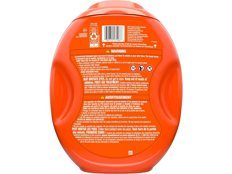 Tide 3-In-1 Laundry Detergent Pods, Original Scent, 85 oz/2.42 kg, 102 Pacs