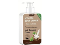 Rozino Ice Cool Body Unhair Hair Removal Cream, Coconut Oil, Plant Mint, 5.291 oz/150 g - thumbnail 1