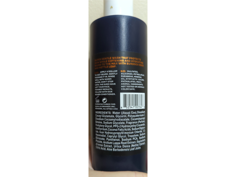 Scotch Porter Moisturizing Beard Wash, 8 oz/236 mL