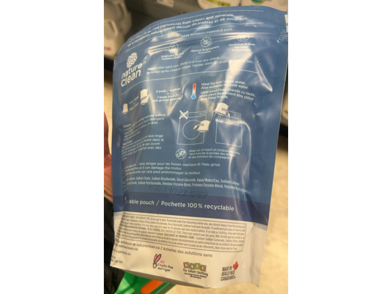 Nature Clean Laundry Detergent Pods, 0.95 oz/432 g, 24 Pods