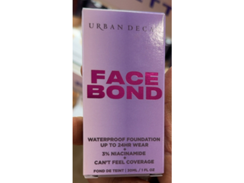 Urban Decay Face Bond Waterproof Foundation, 30 Medium Deep Warm, 1 fl oz/30 mL