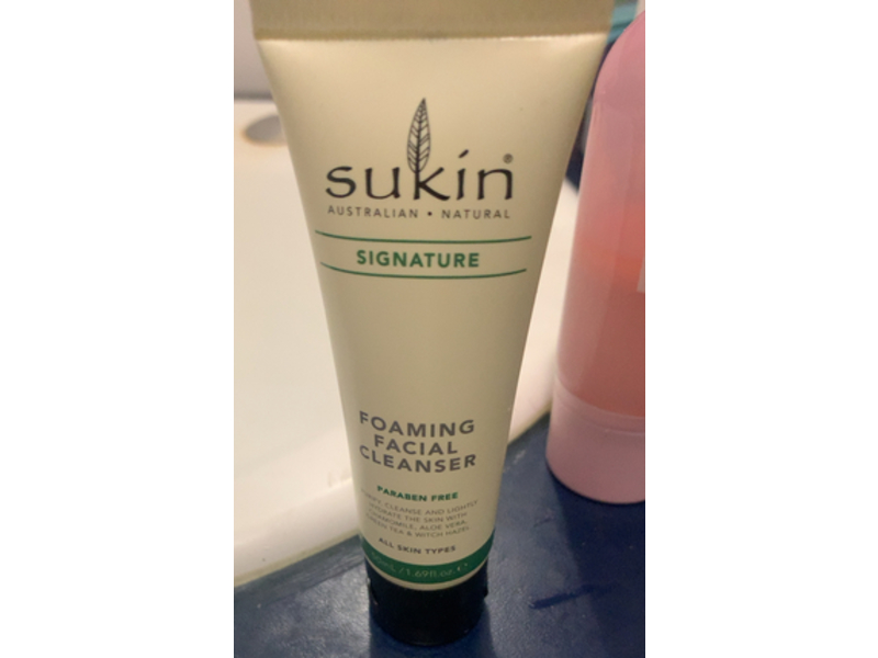 Sukin Signature Foaming Facial Cleanser, 1.69 fl oz/50 mL