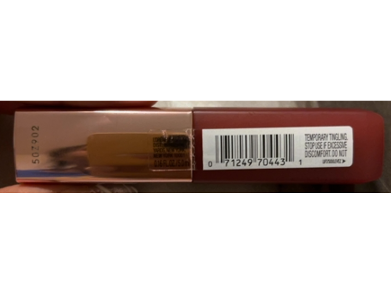 L'Oreal Paris Hyaluron Tint Lip Stain Serum, 521 Bordeaux Please, 0.16 fl oz/5 mL