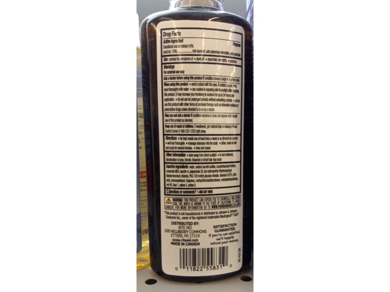 Rite Aid Therapeutic Dandruff Shampoo, 4% Coal Tar, 6 fl oz/177 mL