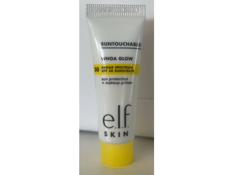 e.l.f. Suntouchable Whoa Glow Sun Protection + Makeup Primer, Sunbeam, SPF 30, 0.34 fl oz/10 mL