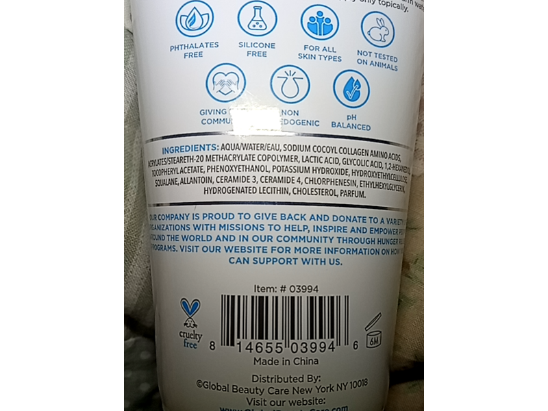 Global Beauty Care Hydrating Foaming Facial Cleanser, 5 fl oz/150 mL