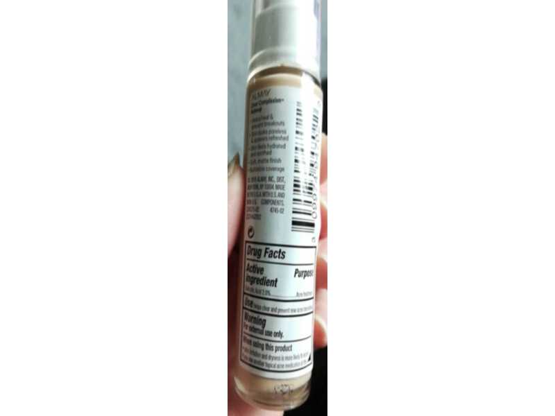 Almay Clear Complexion Make Myself Clear Liquid Foundation, 200 Buff, 1 fl oz/30 mL