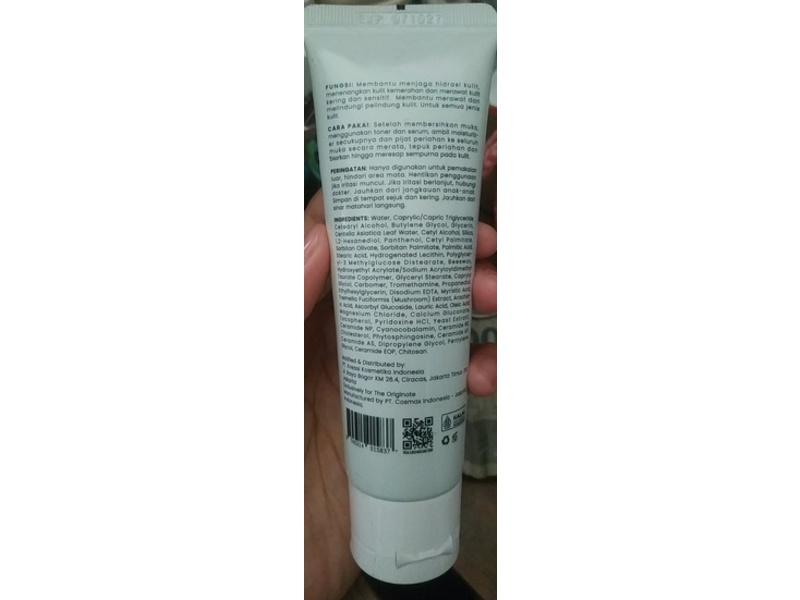 The Originote Cica-B5 Soothing Cream Moisturizer, 1.75 fl oz/50 mL