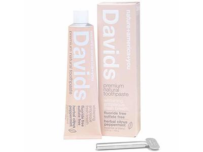 Davids Premium Natural Toothpaste, Herbal Citrus Peppermint, 5.25 oz/149 g