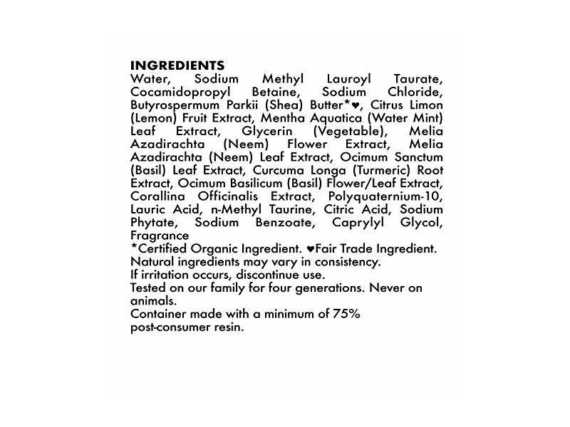 SheaMoisture Invigorating Body Wash, Meyer Lemon And Mint, 19.8 oz / 586 ml