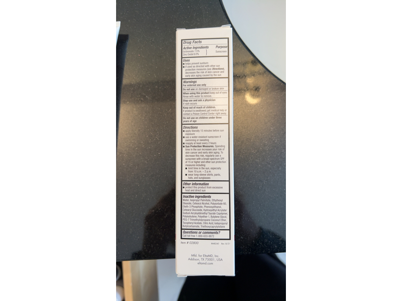 EltaMD Skincare Face Sunscreen, SPF 45, 3 oz/85 g