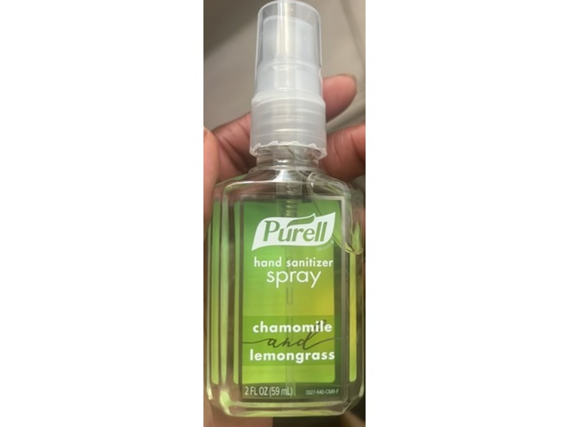 Purell Hand Sanitizer Spray, Chamomile And Lemongrass, 2 fl oz/59 mL