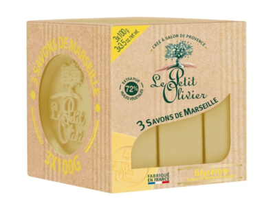 Le Petit Olivier Mairseill Bar Soap, Glycerin, 100 g, 3 Count
