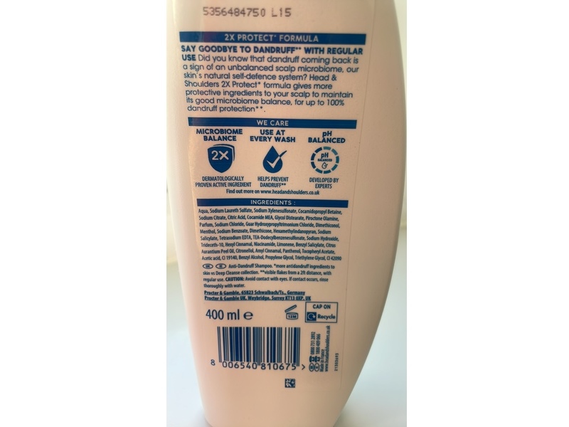 Head & Shoulders Anti-Dandruff Shampoo, Citrus Fresh, 400 mL