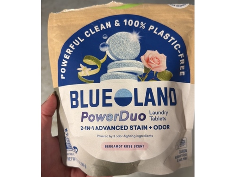 Blue Land Power Duo 2 In 1 Advanced Stain+Odor, Bergamot Rose Scent, 12.7 oz/360 g, 40 Count