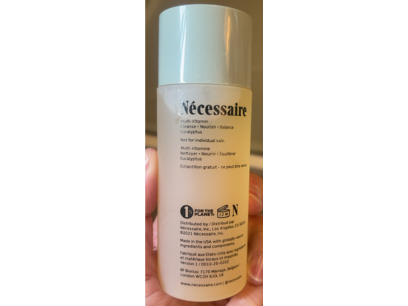 Necessaire The Body Wash, Eucalyptus, 3.4 fl oz/100 mL