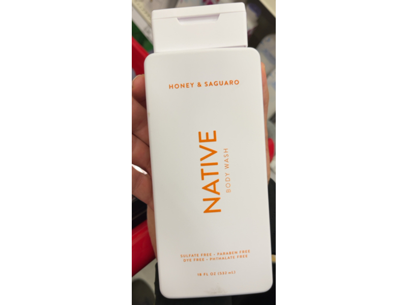Native Body Wash, Honey & Saguaro, 18 fl oz/532 mL