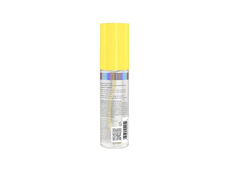 Real Techniques Sponge+ Makeup Setting Spray for Face, Hydrating with Vitamin C + Electrolytes, Makeup Sponge Mist, For Setting, Freshening, and Blending, Longer Lasting Makeup, 2 fl oz Spray Bottle