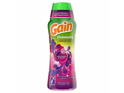 Gain Fireworks In-Wash Scent Booster Beads, Moonlight Breeze, 20.1 oz/570 g