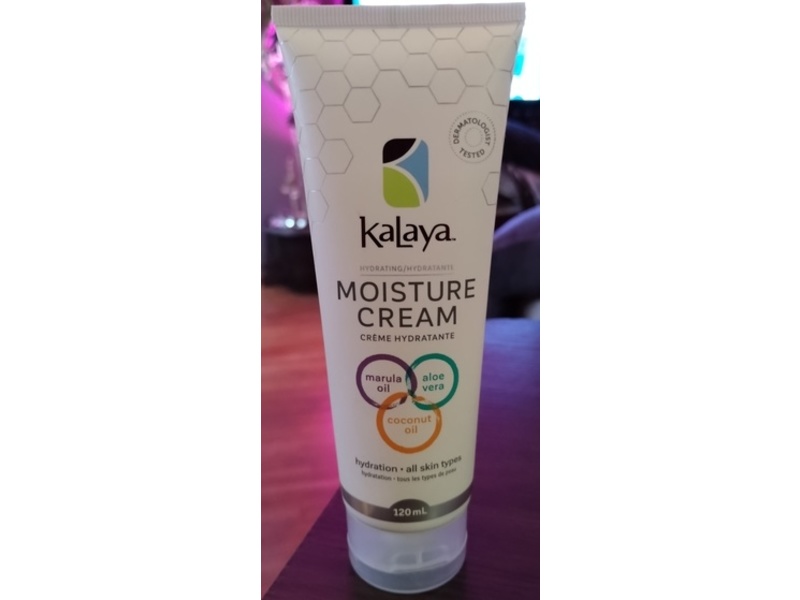 Kalaya Moisture Cream, Marula Oil + Aloe Vera + Coconut Oil, 120 mL