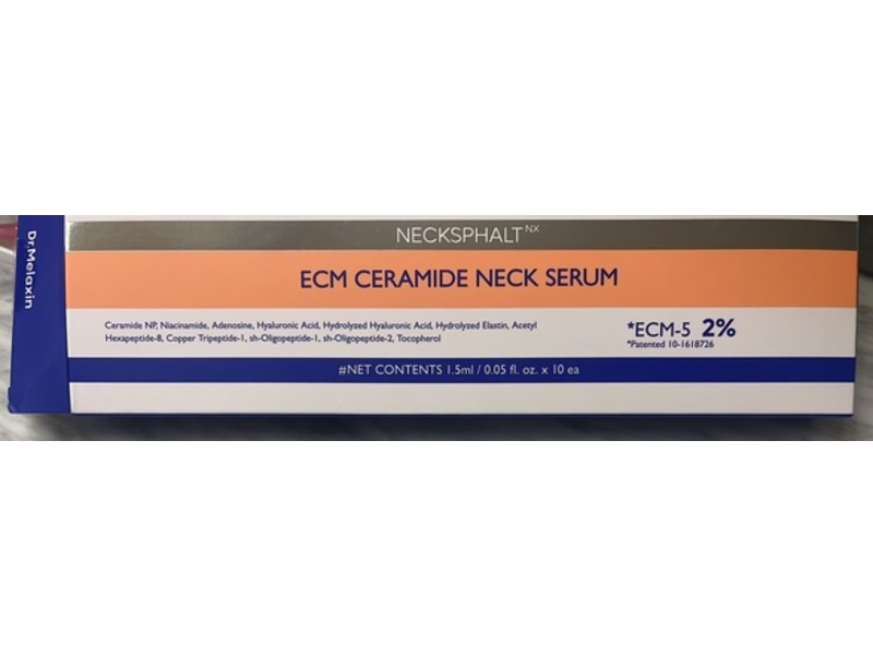 Dr.Melaxin Necksphalt Neck Serum, ECM Ceramide, 0.05 fl oz/1.5 mL, 10 Count