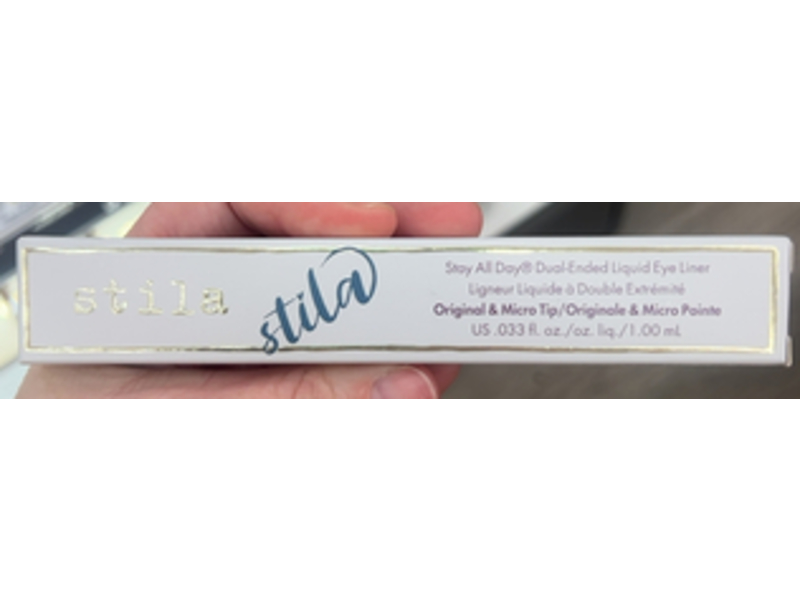 Stila Stay All Day Dual - Ended Liquid Eyeliner, Teal / Intense Jade, 0.033 fl oz/1.00 mL