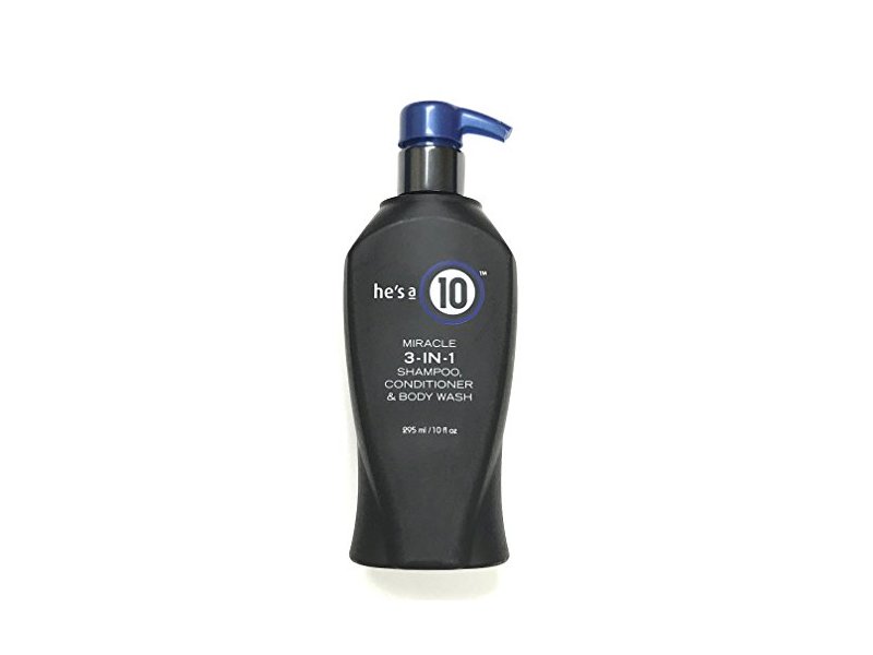 He's A 10 Miracle 3 In 1 Shampoo, Conditioner & Body Wash, 10 fl oz/295 mL