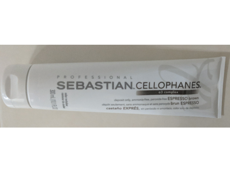 Sebastian Cellophanes Semi-Permanent Color Gloss, Espresso Brown, 300 mL
