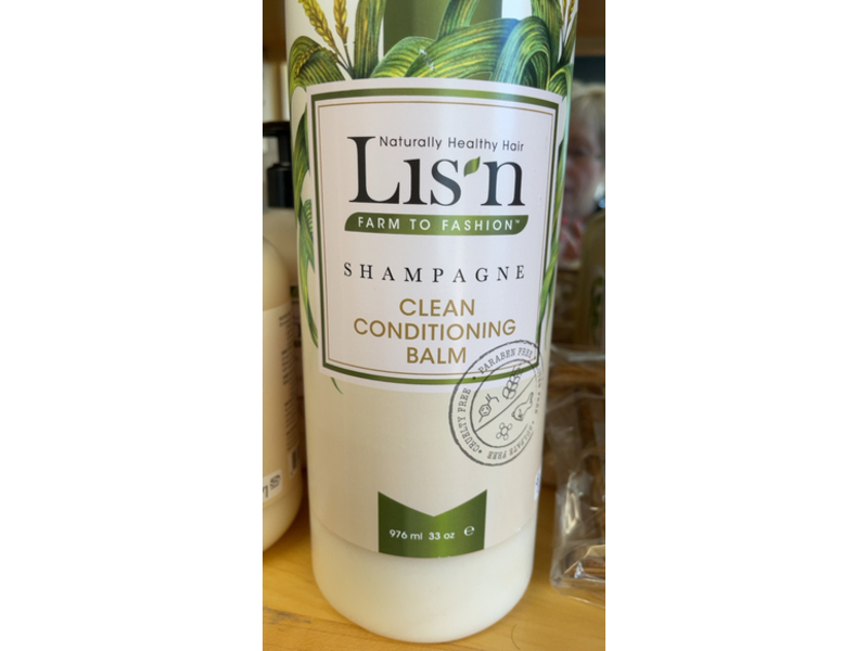Lis'n Shampagne Clean Conditioning Balm, 33 oz/976 mL