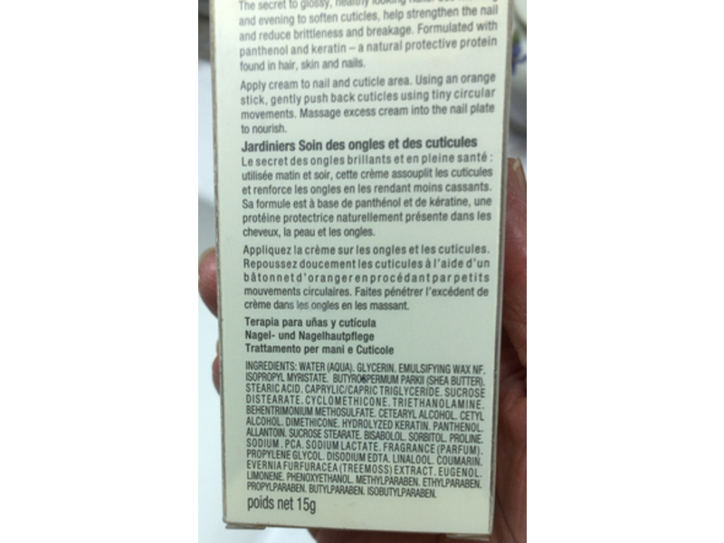 Crabtree & Evelyn Nail & Cuticle Therapy, Gardeners, 0.52 oz/15 g