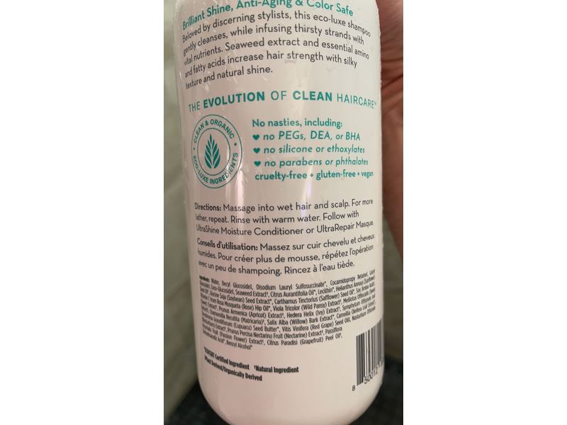 Evolvh Ultra Shine Moisture Shampoo, 33.8 fl oz/1 L